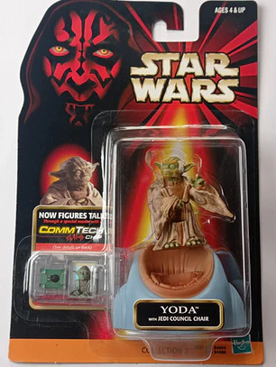 Yoda 1998 Star Wars Ep 1 Hasbro Commtech