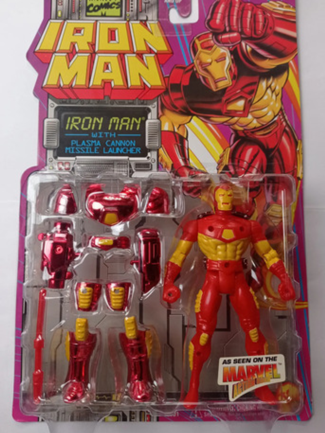 Iron Man Plasma Cannon 1994 Marvel Toy Biz 1