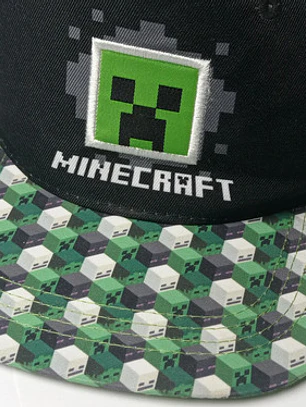 Gorra Jockey Minecraft Creeper Visera Plana Para Niño