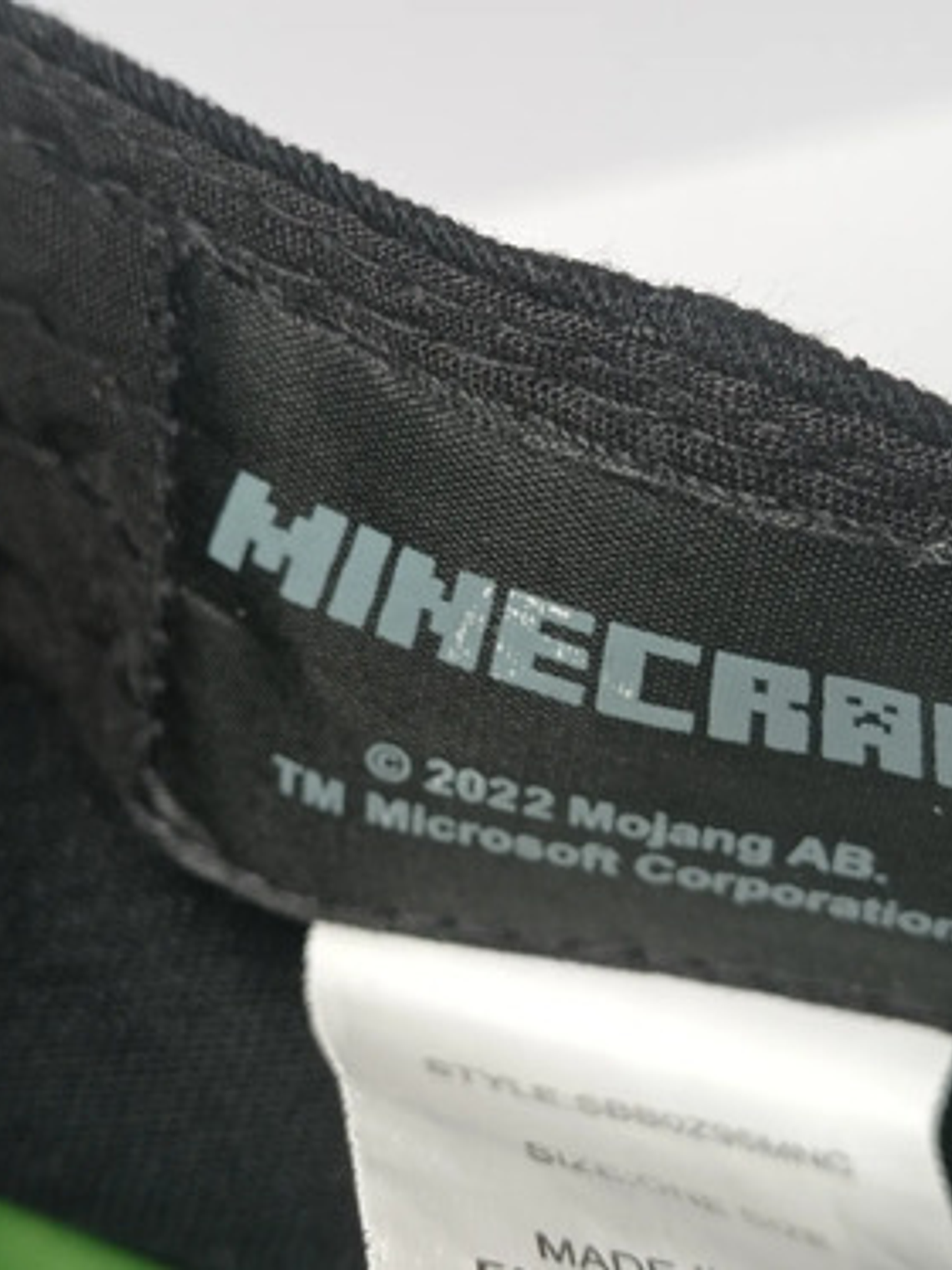 Gorra Jockey Minecraft Creeper Visera Plana Para Niño 4