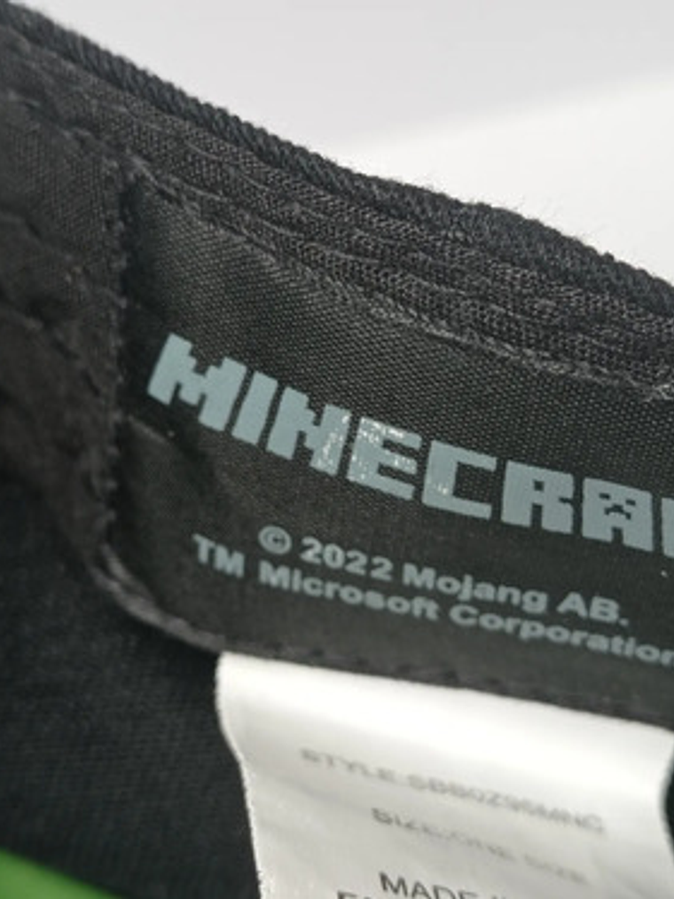 Gorra Jockey Minecraft Creeper Visera Plana Para Niño 4