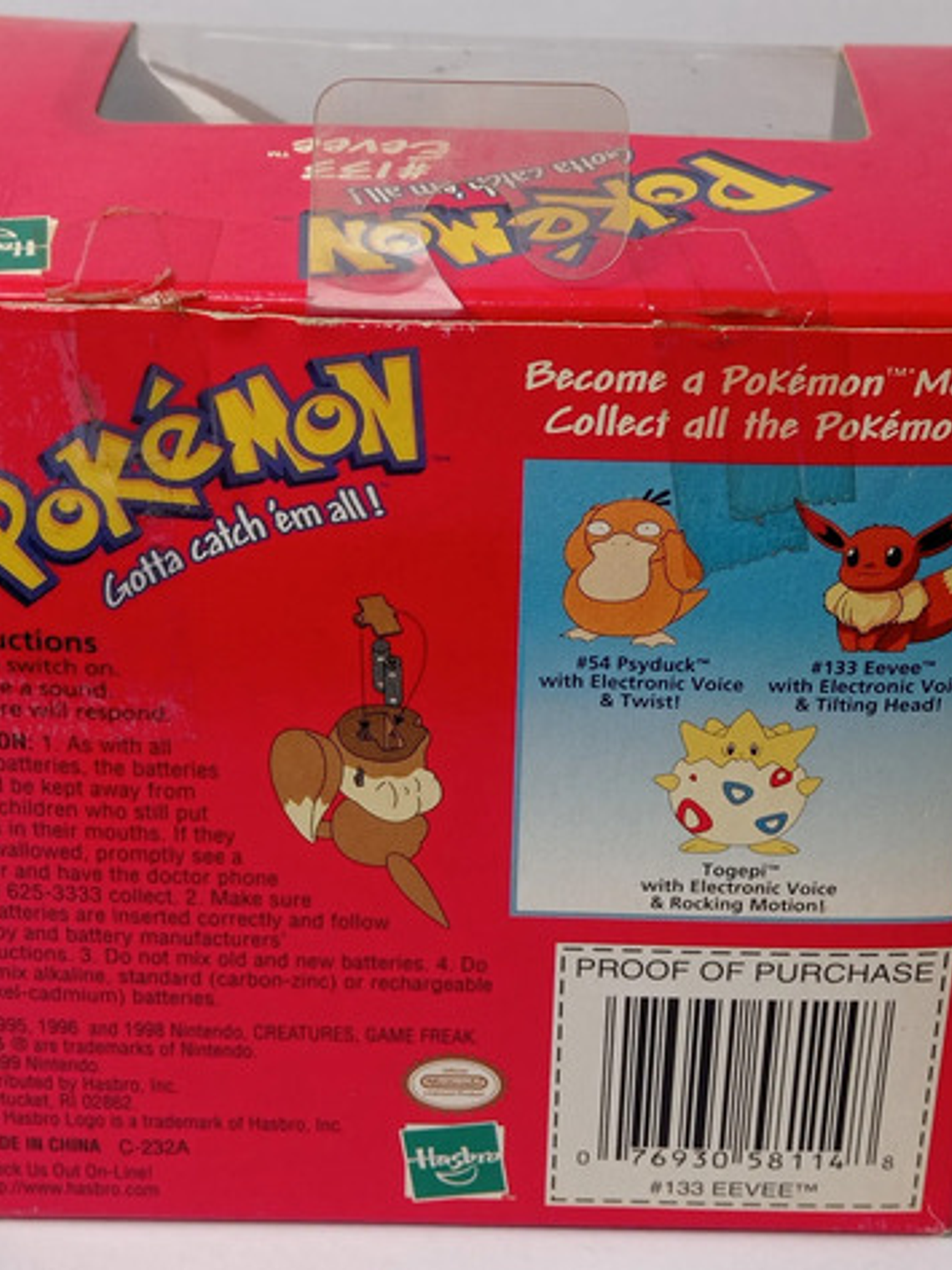Eve 1999 Nintendo Hasbro Pokemon Electronic 4