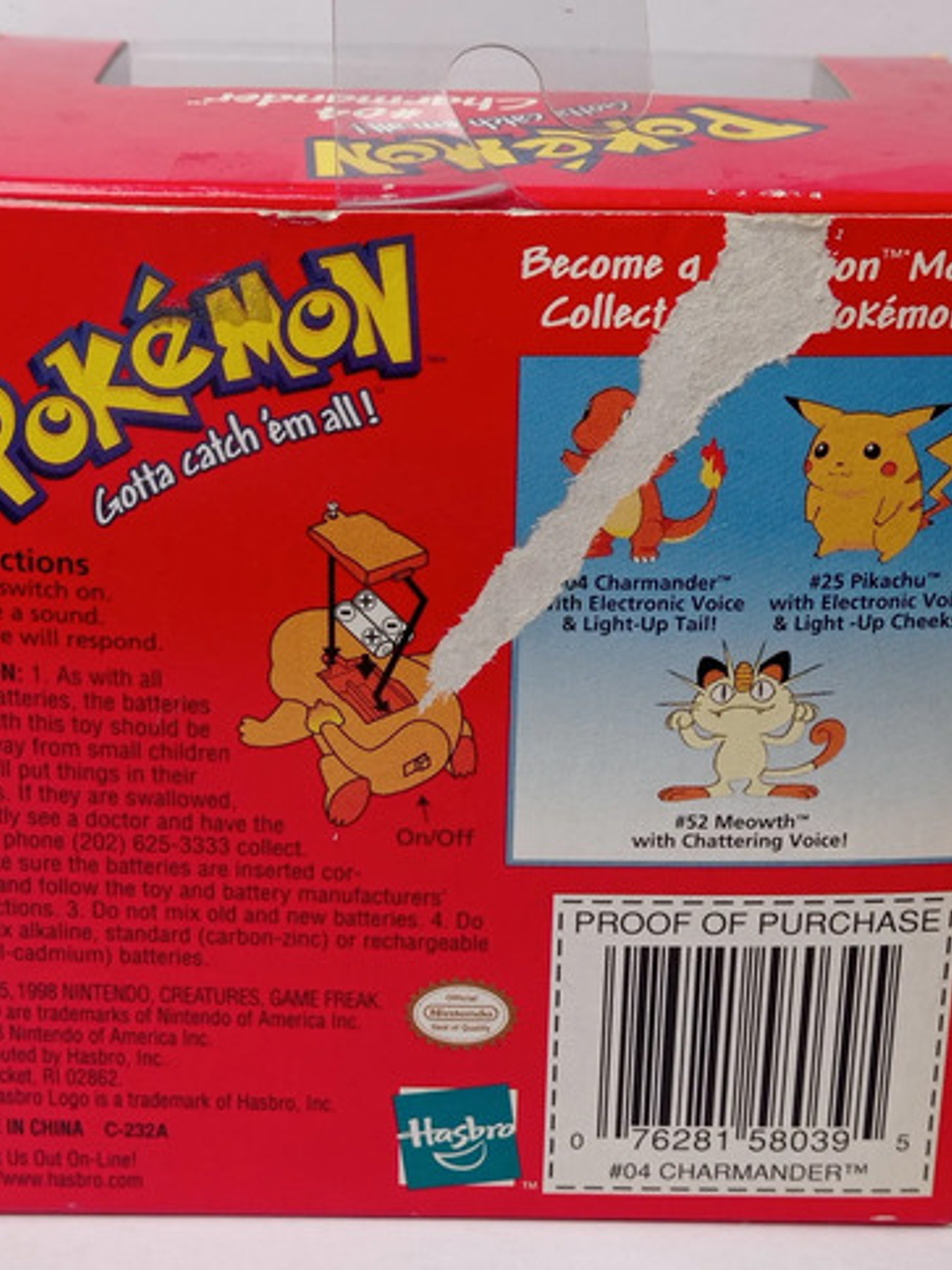 Charmander 1998 Nintendo Hasbro Pokemon Electronic 4