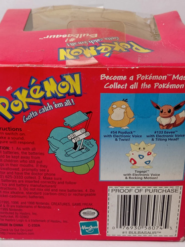Bulbasaur 1999 Nintendo Hasbro Pokemon Electronic 4