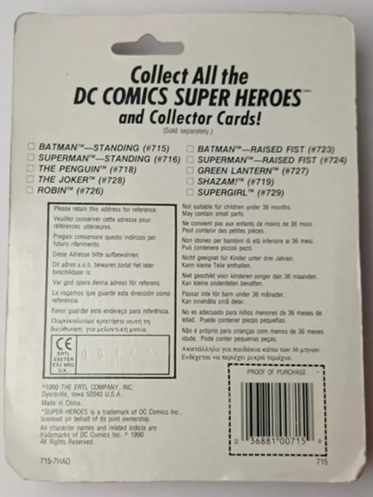 The Batman 1990 Batman Dc Comics Super Heroes Toy Biz 4