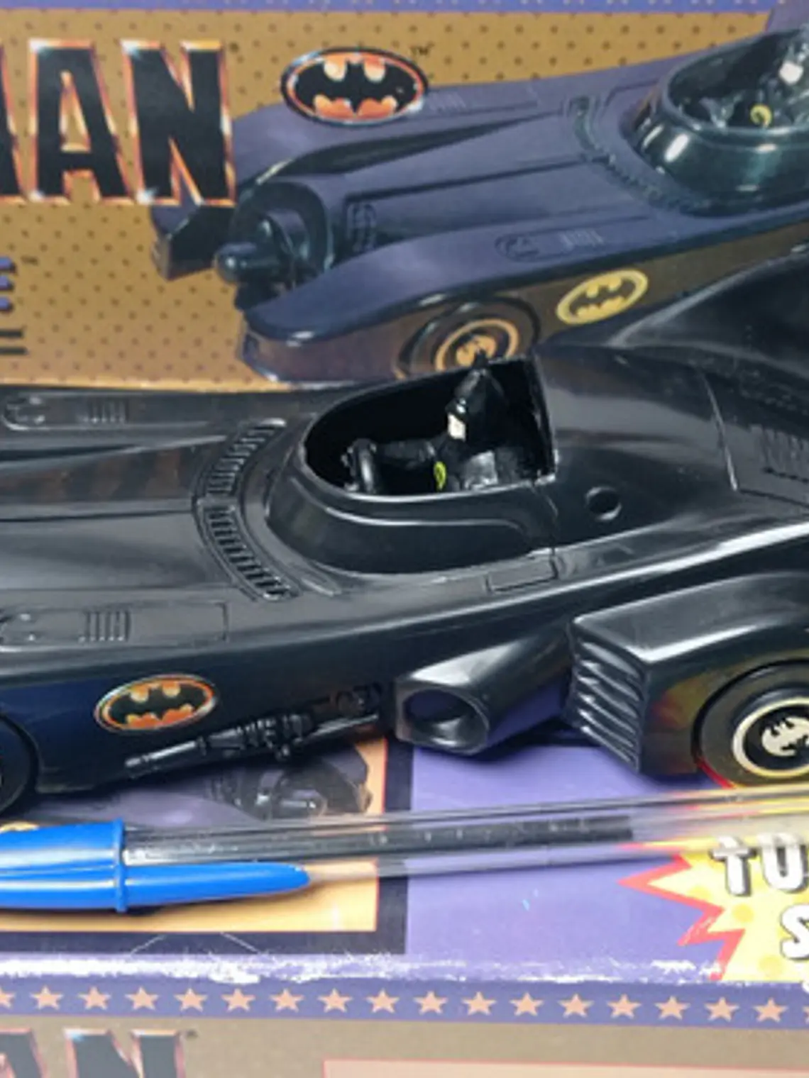 Batmobile Turbine Sound 1989 Batman Dc Negro 2