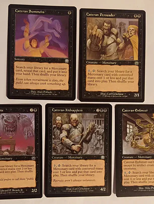 5 Cartas Magic Cateran Cycle 1999 Mercadian Masques Cateran