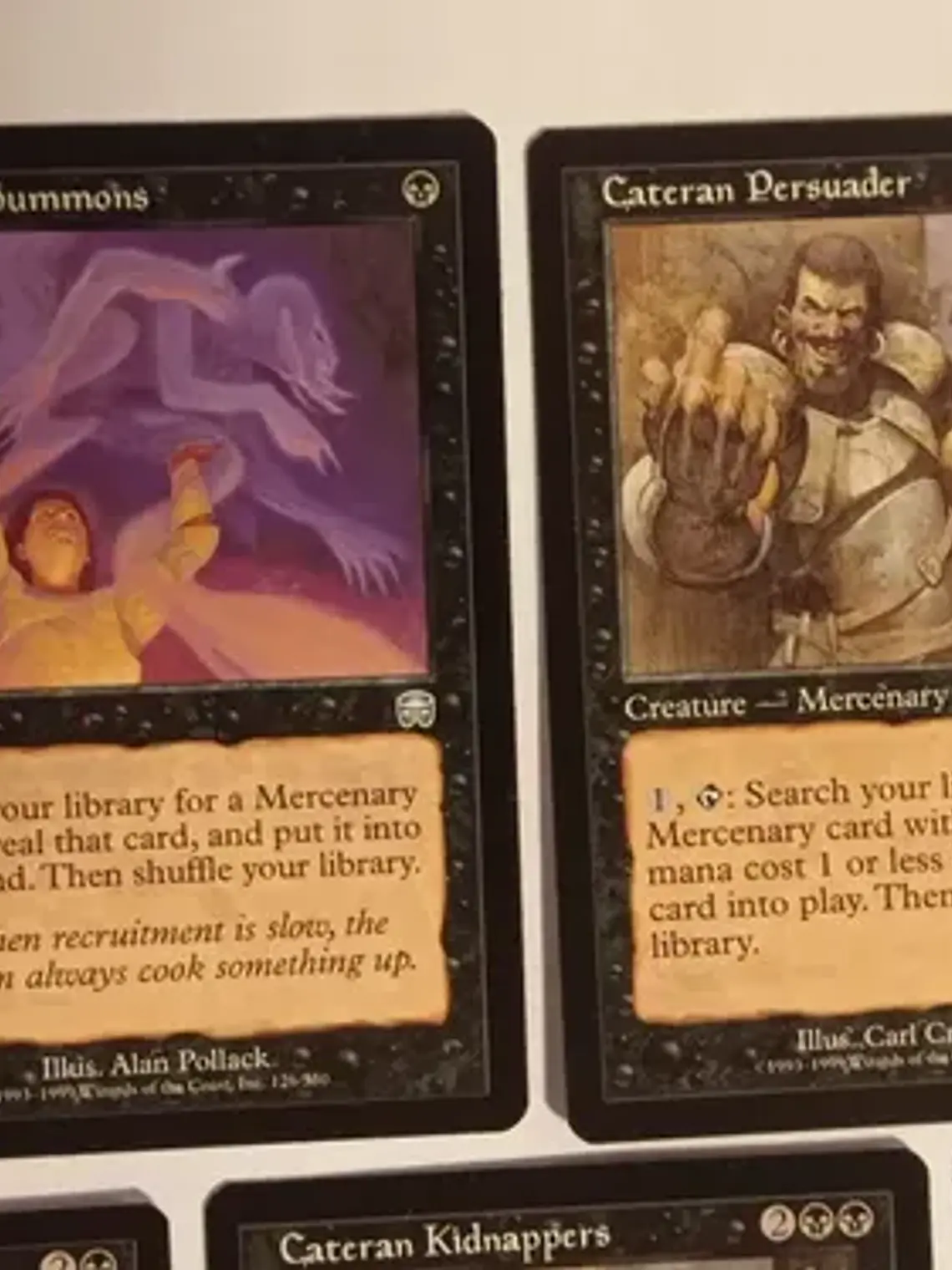 5 Cartas Magic Cateran Cycle 1999 Mercadian Masques Cateran 2