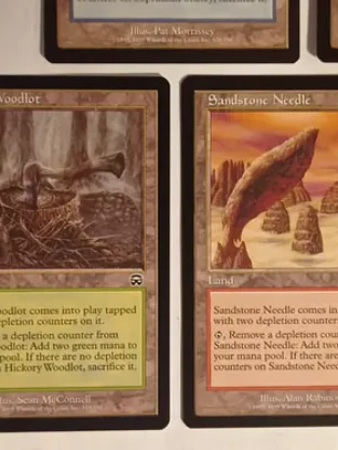 5 Cartas Magic Depletion Lands Cycle 1999 Mercadian Masques