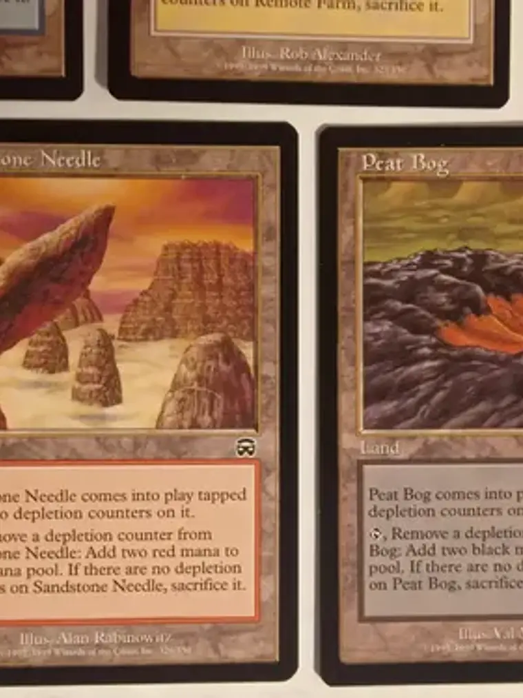 5 Cartas Magic Depletion Lands Cycle 1999 Mercadian Masques 4