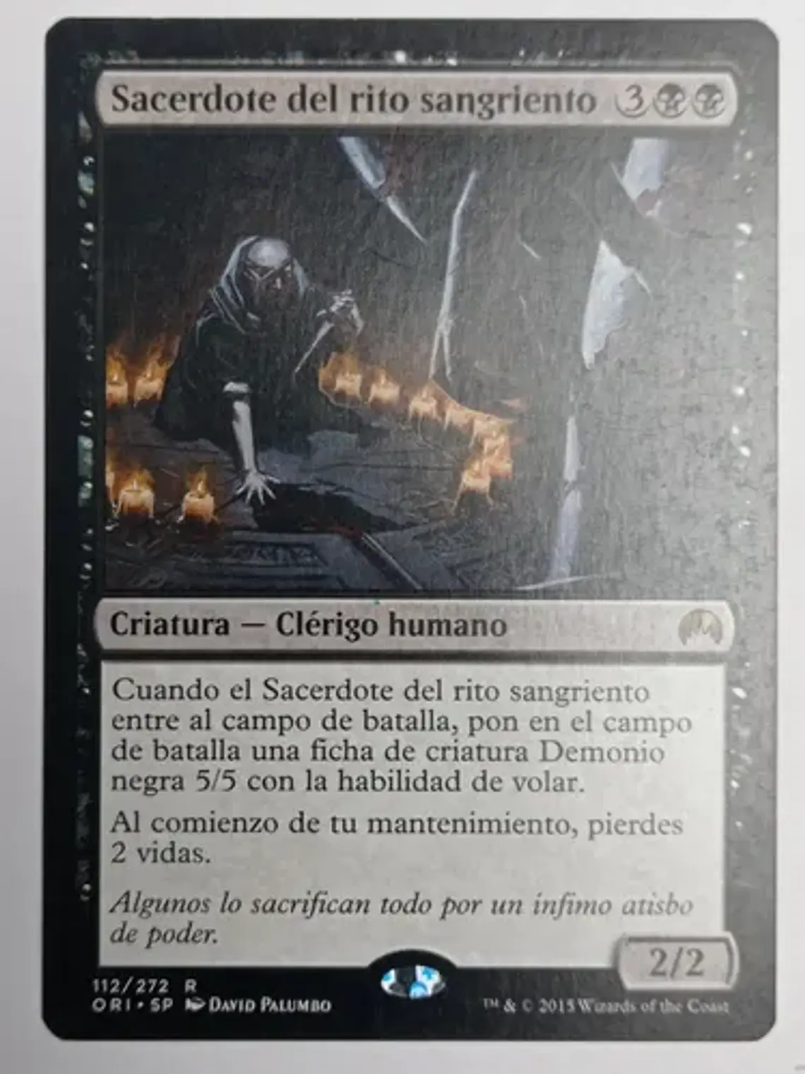Sacerdote Del Rito Sangriento [origins] Mtg 1