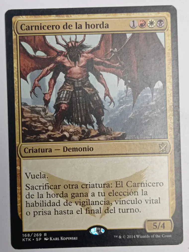 Carnicero De La Horda [tarkir] Mtg 1