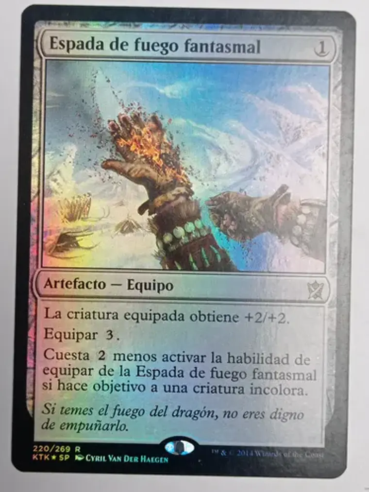 Espada De Fuego Fantasmal [tarkir] Mtg 1