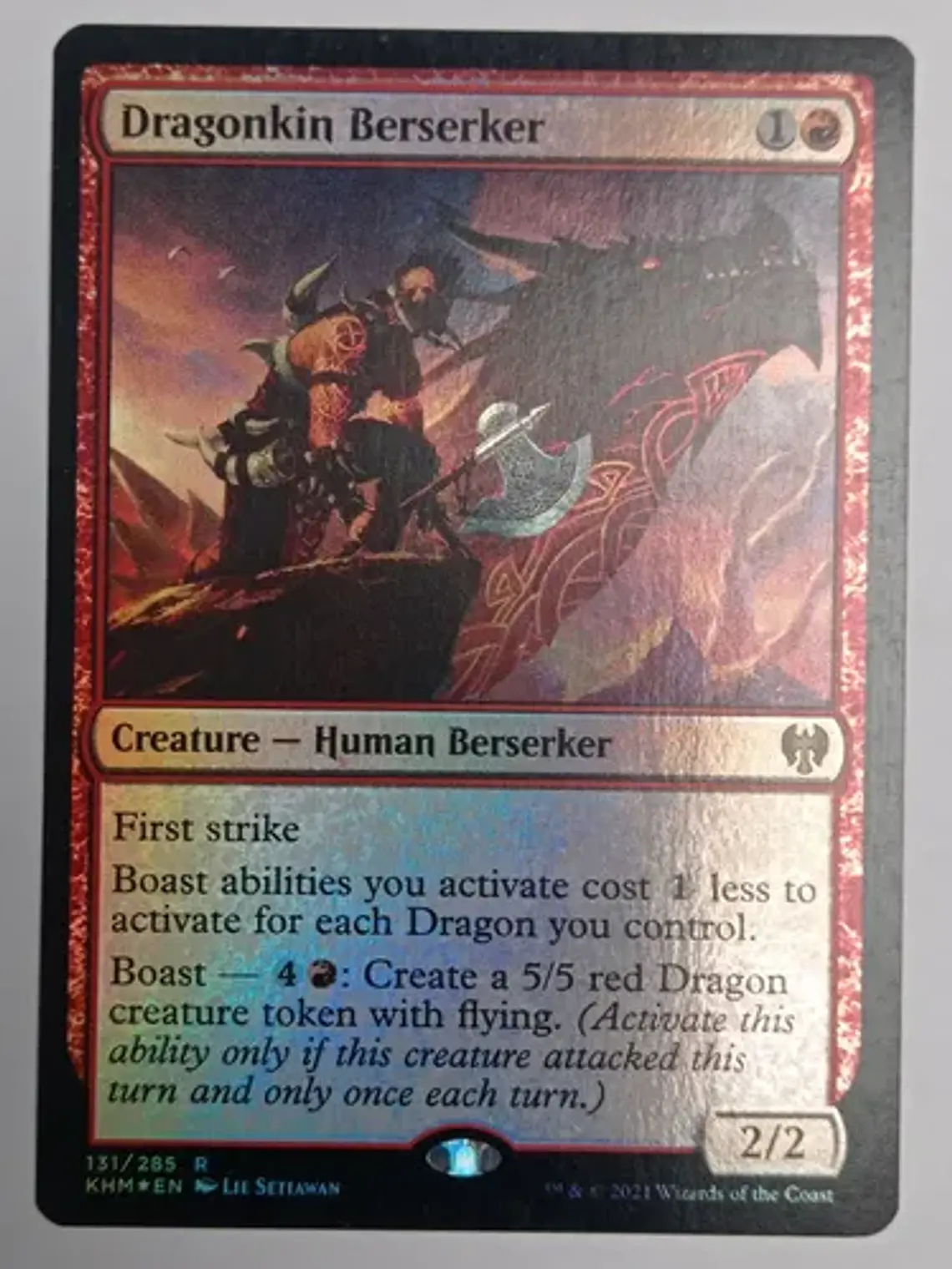 Dragonkin Berserker (foil) [kaldheim] Mtg 1