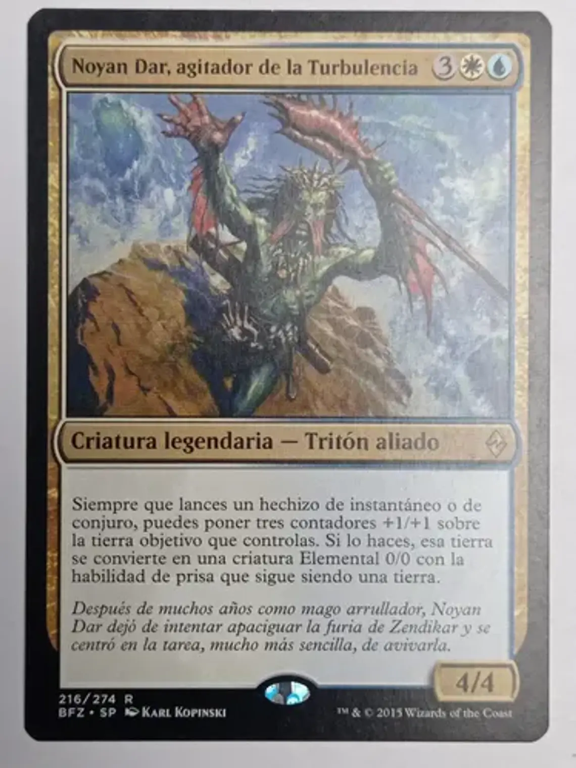 Noyan Dar Agitador De La Turbulencia [zendikar] Mtg 1