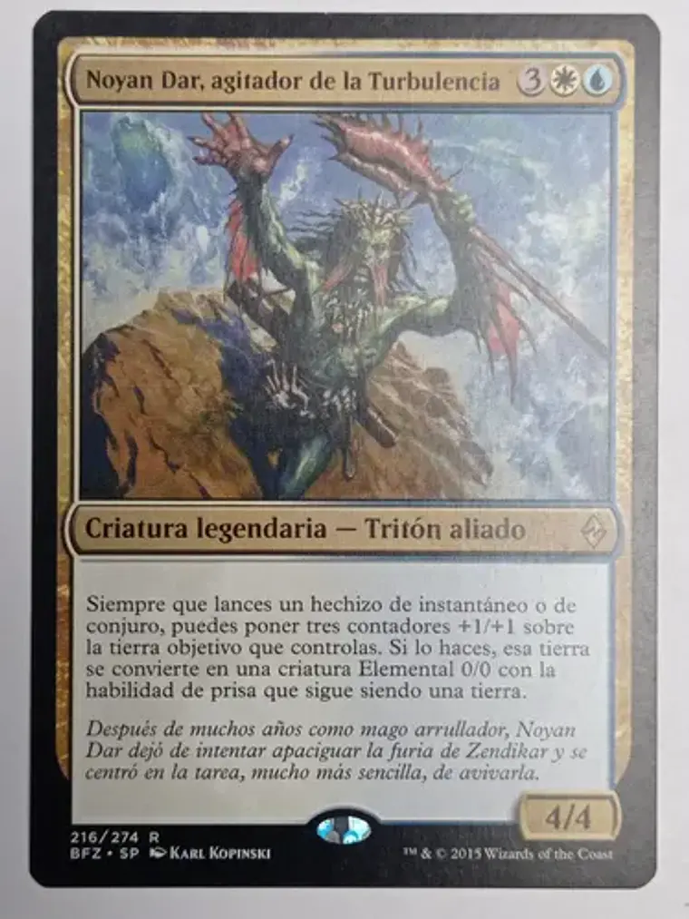 Noyan Dar Agitador De La Turbulencia [zendikar] Mtg 1