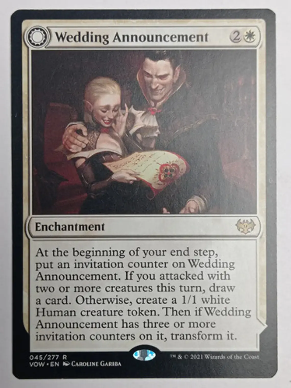 Wedding Announcement [innistrad] Mtg 1