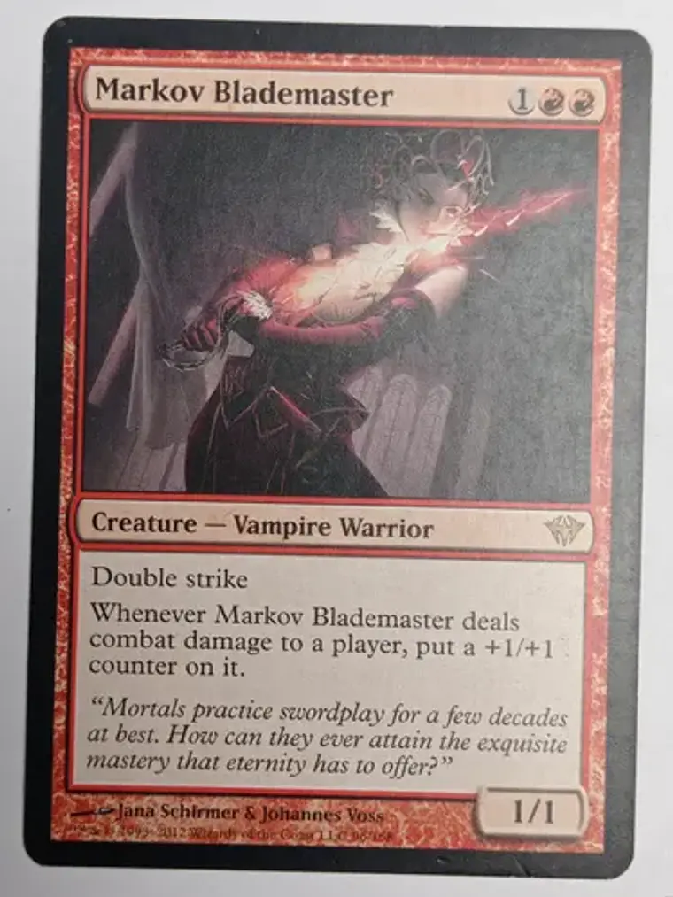 Carta Magic Markov Blademaster [dark Ascension] Mtg 1