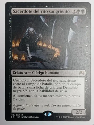 Carta Magic Sacerdote Del Rito Sangriento [origins] Mtg