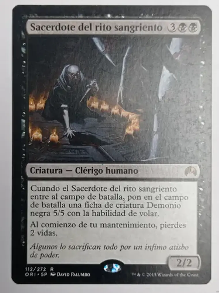 Carta Magic Sacerdote Del Rito Sangriento [origins] Mtg 1