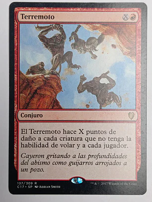 Carta Magic Terremoto [c17] Mtg