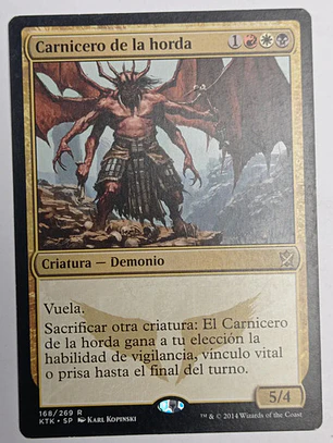 Carta Magic Carnicero De La Horda [tarkir] Mtg