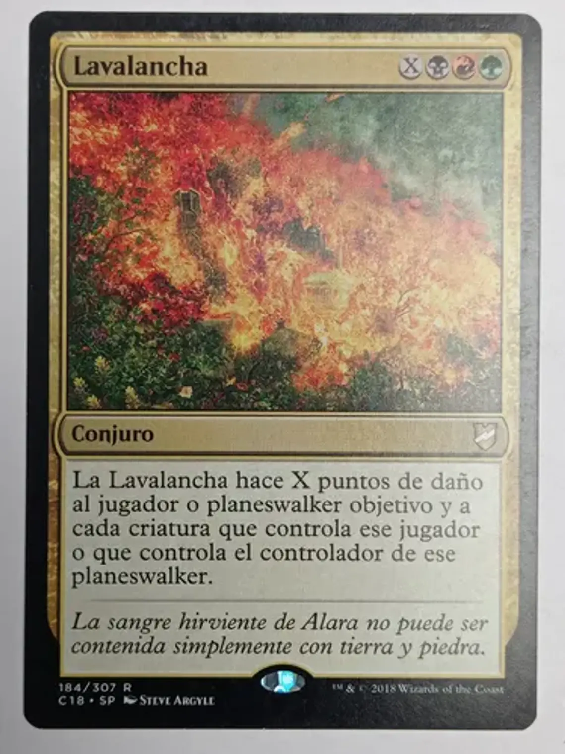 Carta Magic Lavalancha [c18] Mtg 1