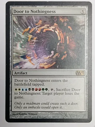 Carta Magic Door To Nothingness [m13] Mtg