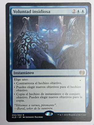 Carta Magic Voluntad Insidiosa [kaladesh] Mtg