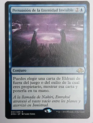 Carta Magic Persuasion Eternidad Invisible [eldritch] Mtg