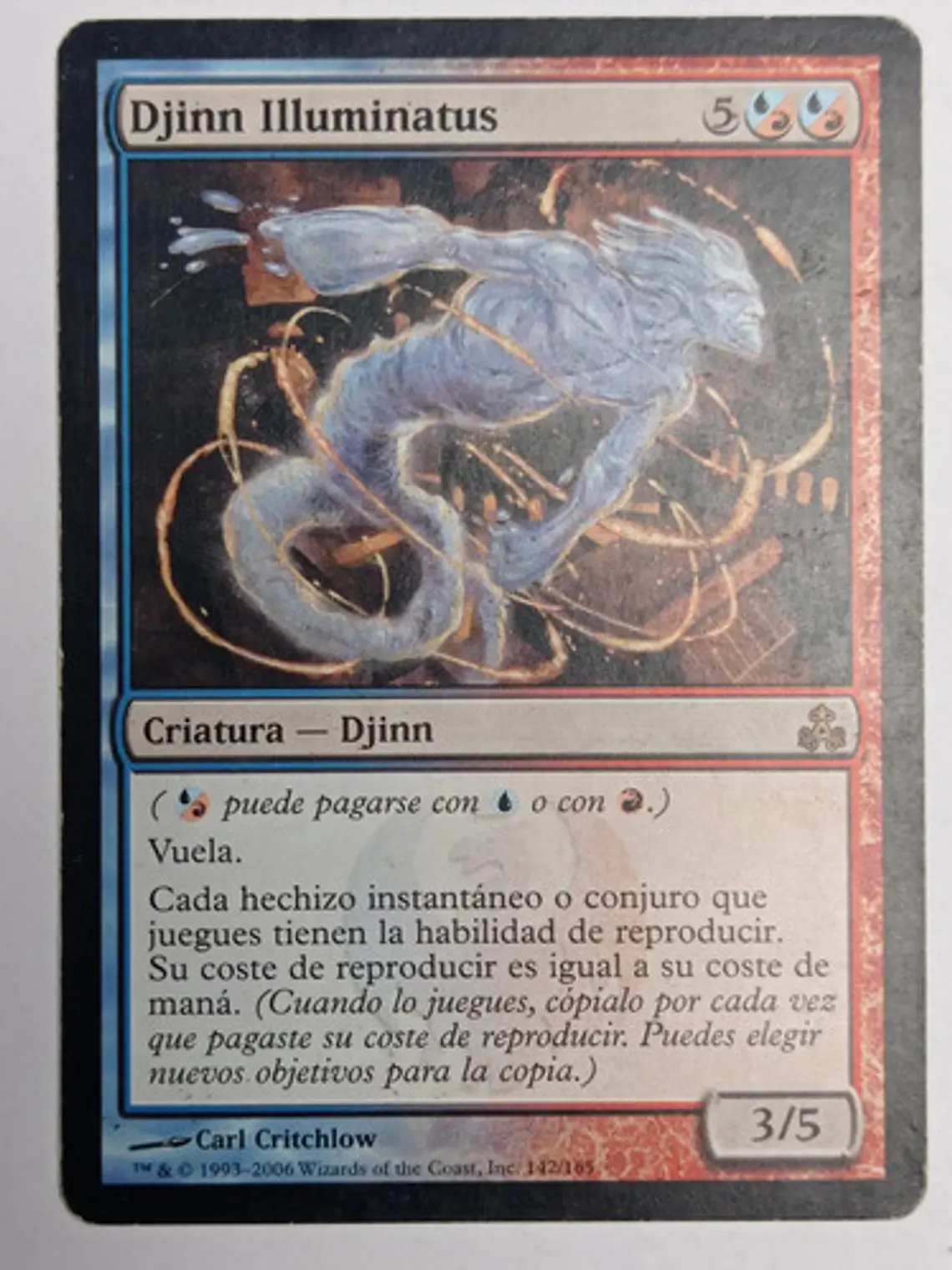 Carta Magic Djinn Illuminatus [guildpact] Mtg 1