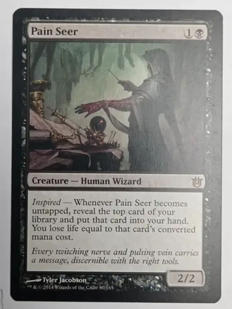 Carta Magic Pain Seer [born Gods] Mtg 1