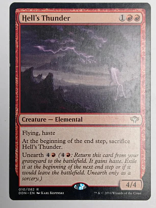Carta Magic Hell's Thunder [speed Vs Cunning] Mtg