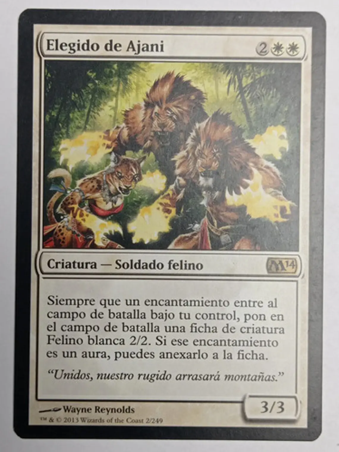 Carta Magic Elegido De Ajani [m14] Mtg 1