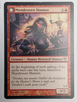 Carta Magic Mondronen Shaman [dark Ascension] Mtg