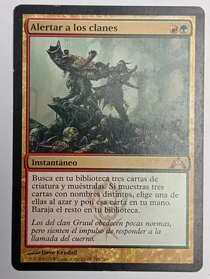 Carta Magic Alertar A Los Clanes [gatecrash] Mtg