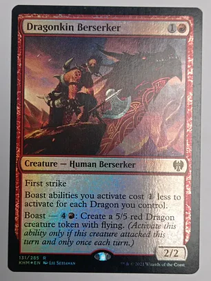 Carta Magic Dragonkin Berserker (foil) [kaldheim] Mtg