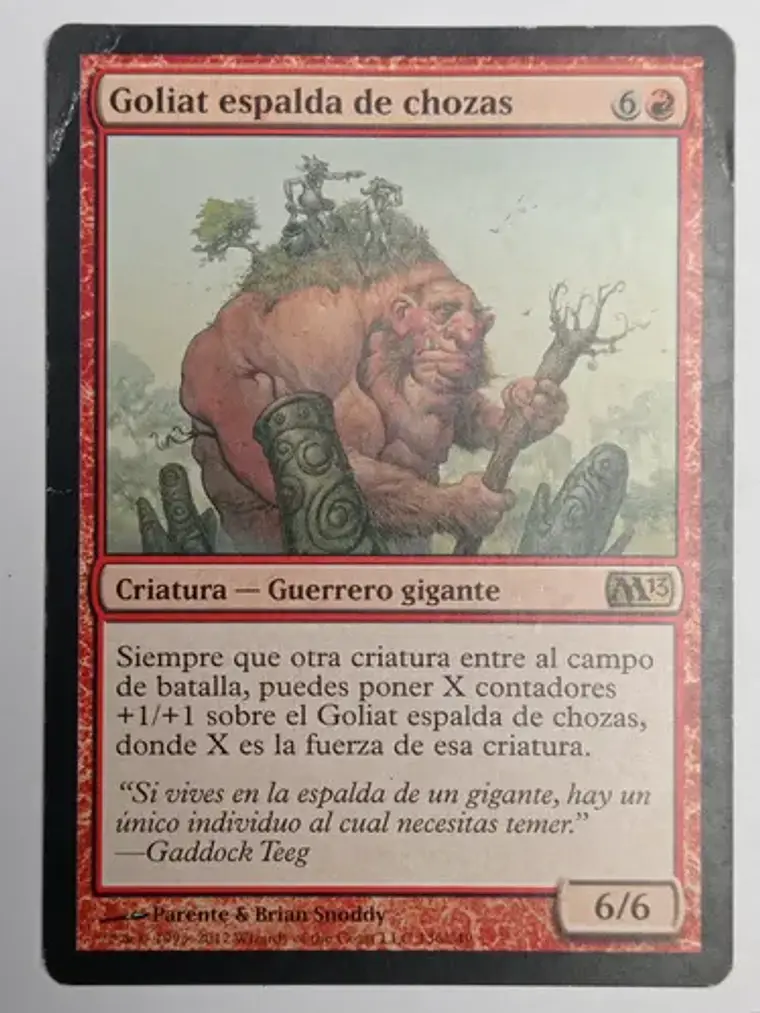 Carta Magic Goliat Espalda De Chozas [m13] Mtg 1