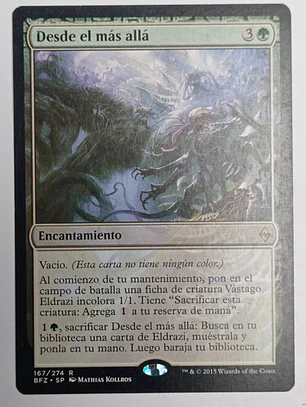Carta Magic Desde El Mas Alla [zendikar] Mtg