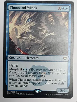 Carta Magic Thousand Winds [speed Vs Cunning] Mtg