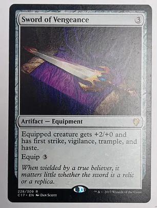 Carta Magic Sword Of Vengeance [c17] Mtg