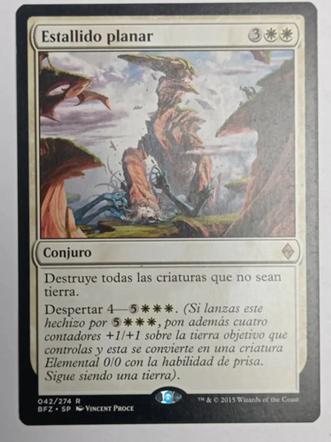 Carta Magic Estallido Planar [zendikar] Mtg 1