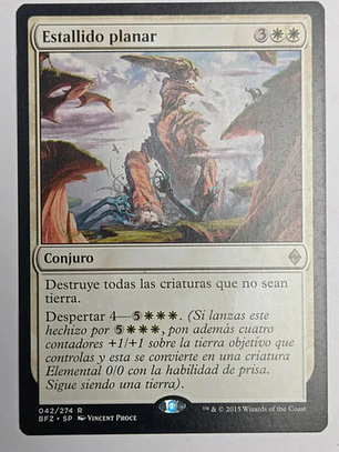 Carta Magic Estallido Planar [zendikar] Mtg