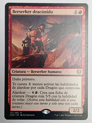 Carta Magic Berserker Draconido [kaldheim] Mtg