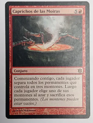 Carta Magic Caprichos De Moiras [born Gods] Mtg