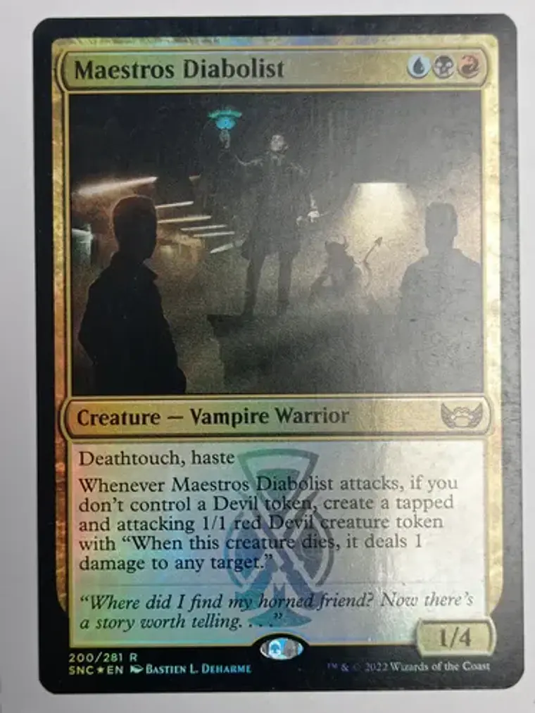 Carta Magic Maestros Diabolist (foil) [capenna] Mtg 1