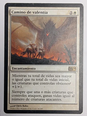 Carta Magic Camino De Valentia [m14] Mtg