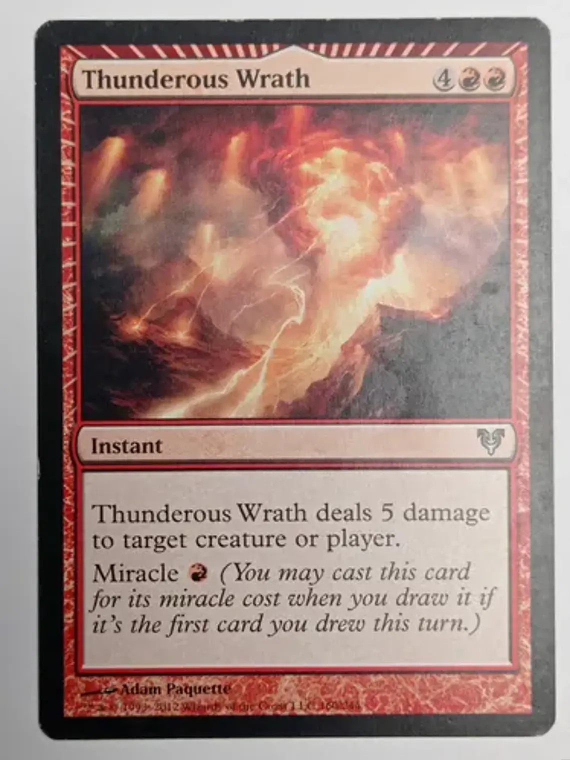 Carta Magic Thunderous Wrath [avacyn Restored] Mtg 1