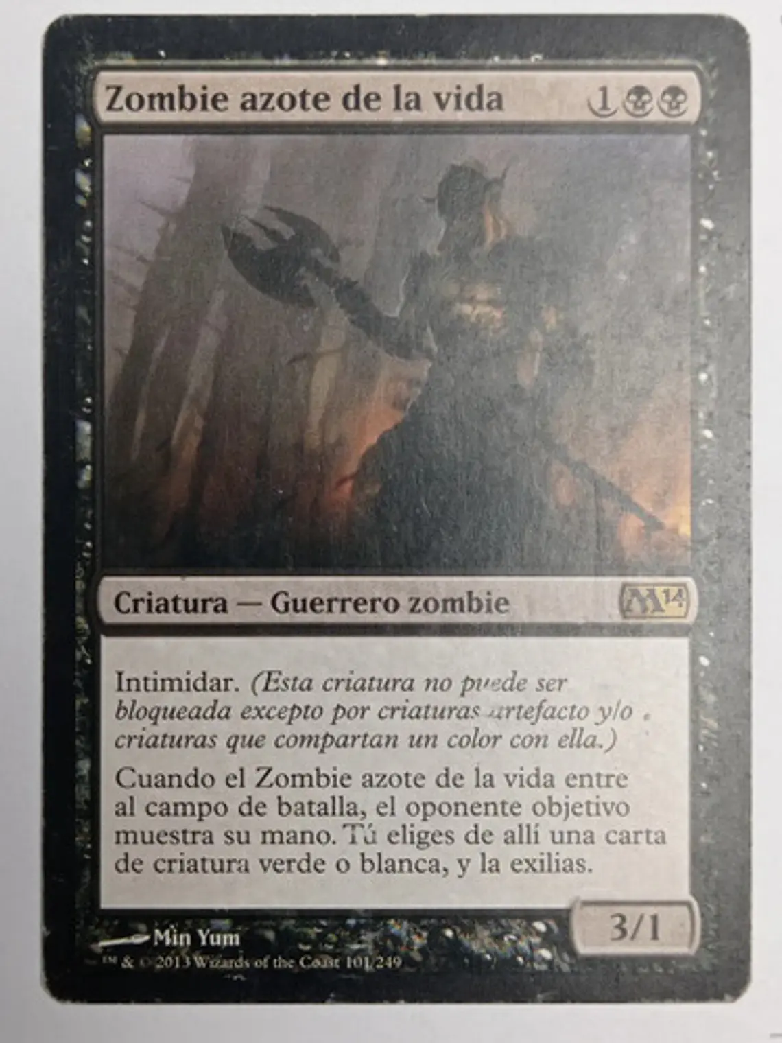 Carta Magic Zombie Azote De La Vida [m14] Mtg 1