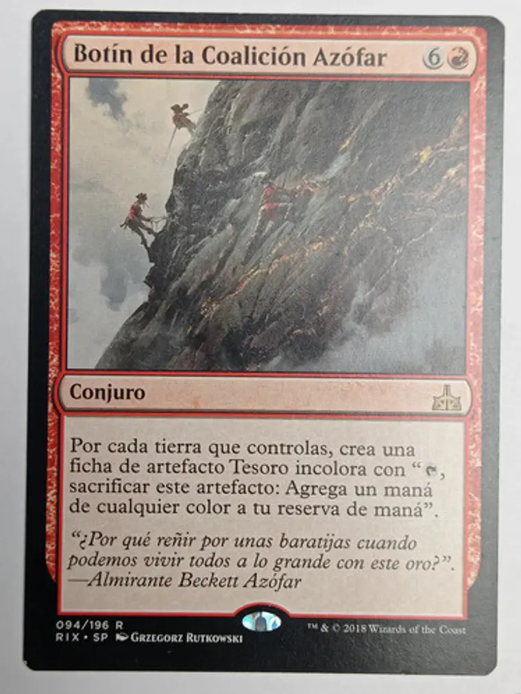 Carta Magic Botin De La Coalicion Azofar [ixalan] Mtg 1
